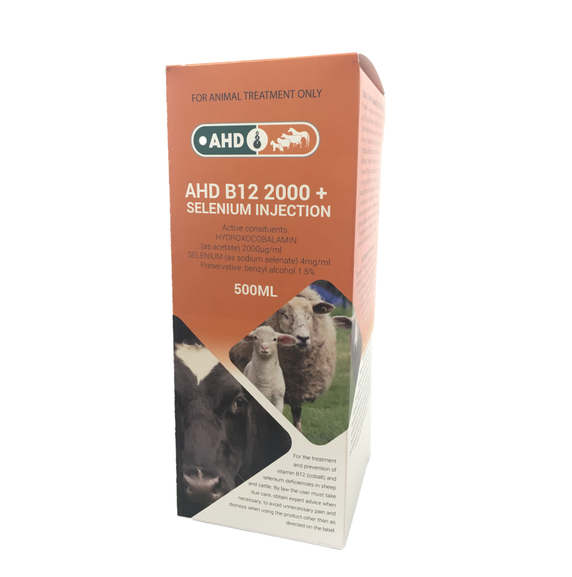 AHD B12 2000+ Selenium Injection Animal Health Direct