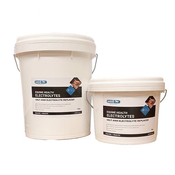 Pack shot of Equine Health Electrolytes 15kg 5kg