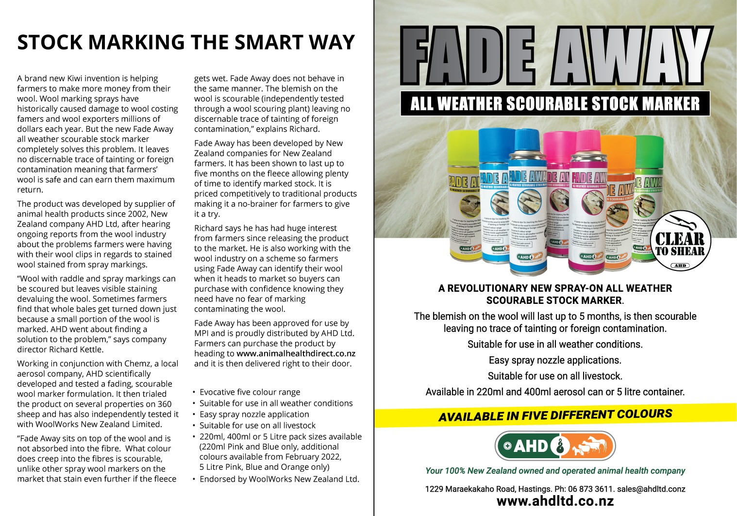 Fadeaway Stock Marking the smart way article
