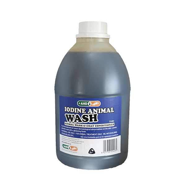 AHD Iodine Animal Wash Animal Health Direct