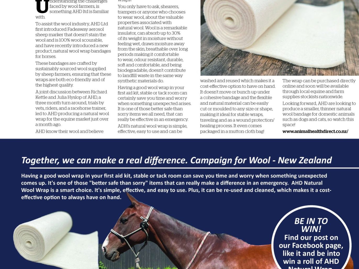 Natural Wool Wrap article