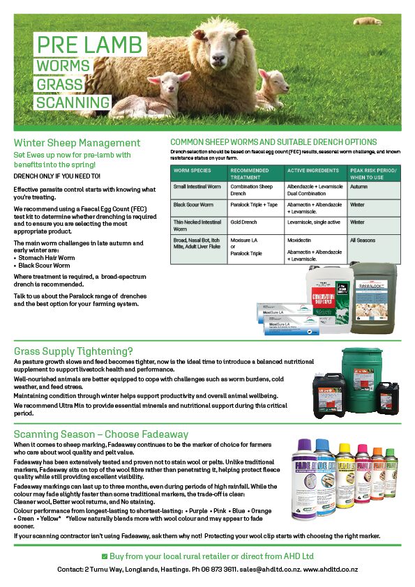 Pre Lamb Newsletter